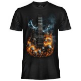 MAGLIA T SHIRT BAMBINO DARK EMBER CHITARRA TESCHI