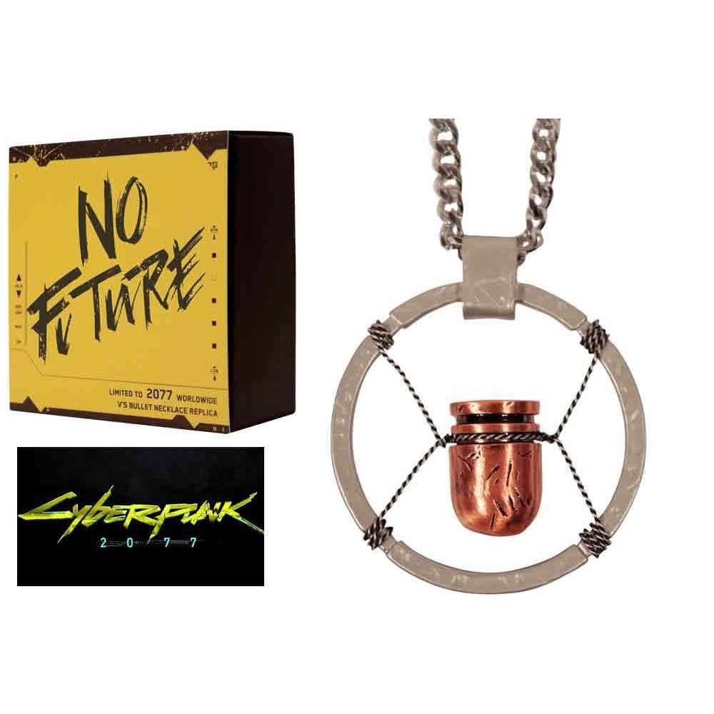 FANATTIK CYBERPUNK 2077 V'S BULLET NECKLACE REPLICA