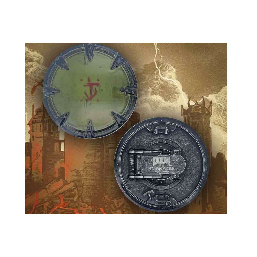 DOOM THE DARK AGES DOOM SLAYER SHIELD MEDALLION FANATTIK