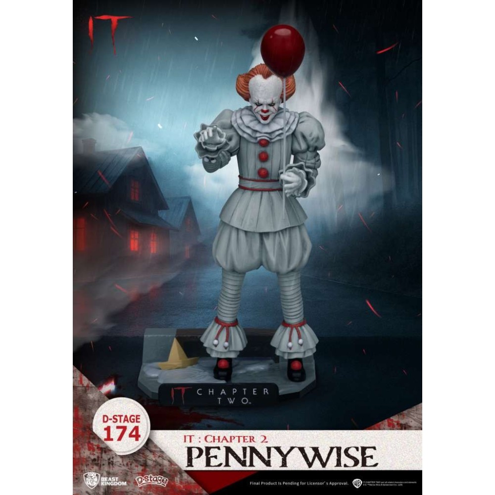 D-STAGE IT CHAPTER 2 PENNYWISE STATUA FIGURE DIORAMA BEAST KINGDOM