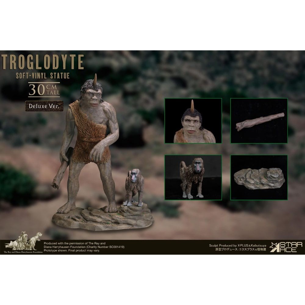 RAY HARRYHAUSEN BUBO THE MECHANICAL OWL TROGLODYTE DELUXE SOFT VINYL STATUA 30CM FIGURE STAR ACE