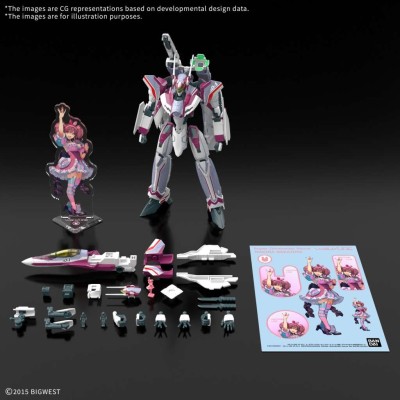 BANDAI HG HIGH GRADE VF-31C SIEGFRIED MIRAGE FARINA JENIUS USE 1/100 PVC DLX MODEL KIT