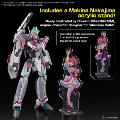 HG HIGH GRADE VF-31C SIEGFRIED MIRAGE FARINA JENIUS USE DELUXE SET 1/100 MODEL KIT ACTION FIGURE BANDAI