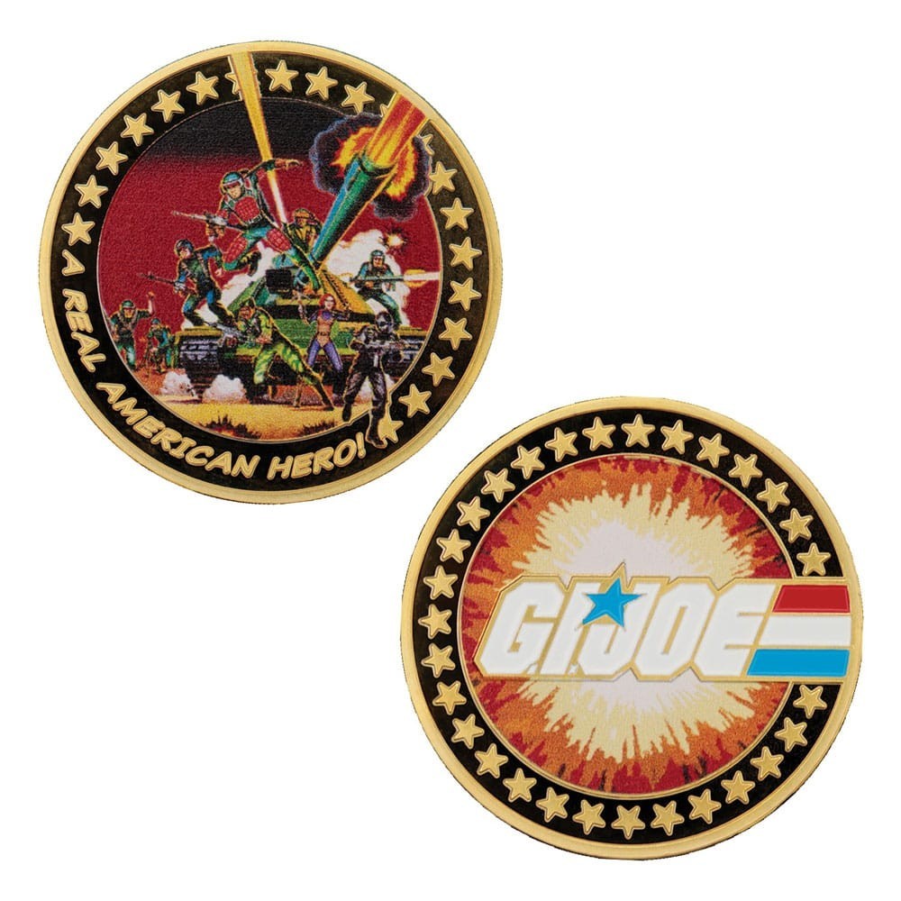 G.I. JOE A REAL AMERICAN HERO 60TH ANNIVERSARY 24K GOLD PLATED COIN LIMITED EDITION MONETA DA COLLEZIONE FANATTIK