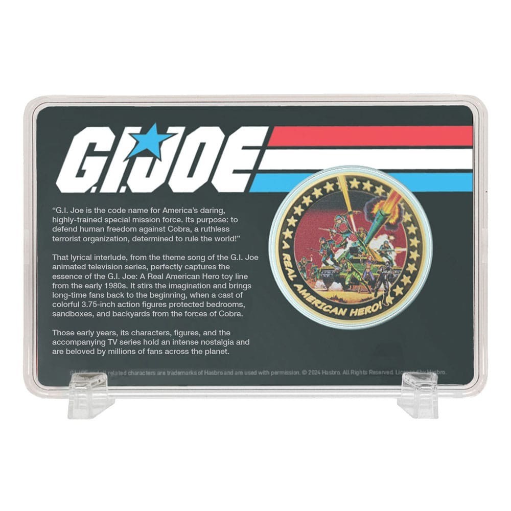 FANATTIK G.I. JOE A REAL AMERICAN HERO 60TH ANNIVERSARY 24K GOLD PLATED COIN LIMITED EDITION