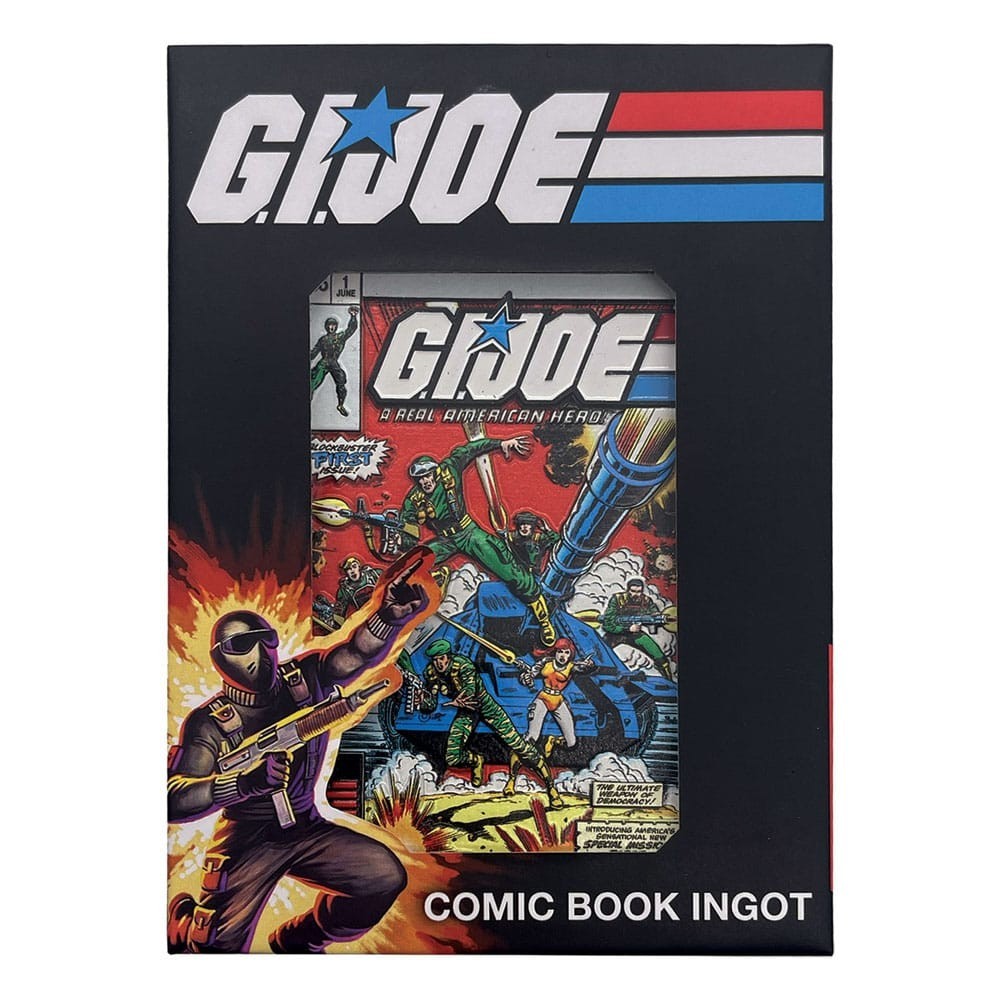 G.I. JOE A REAL AMERICAN HERO N.1 60TH ANNIVERSARY COMIC BOOK INGOT LINGOTTO FANATTIK