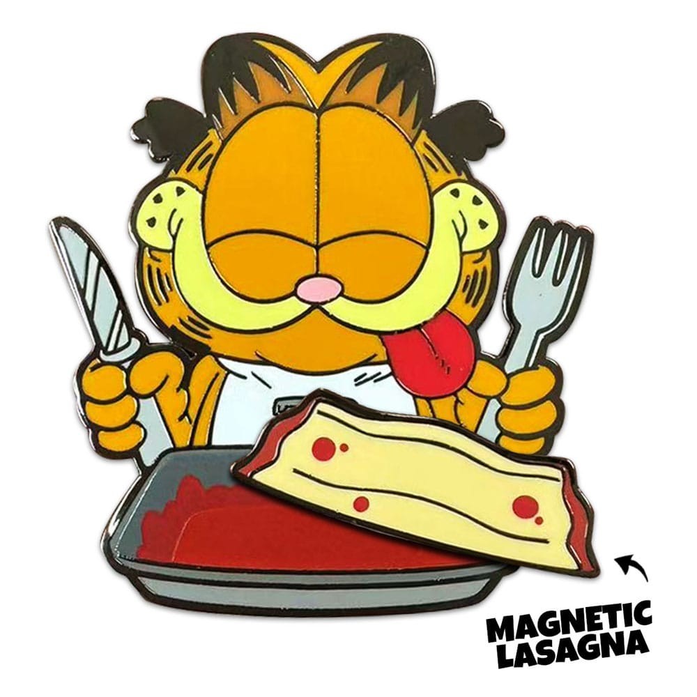 YOUTOOZ GARFIELD LASAGNA DINNER MAGNETIC PIN BADGE