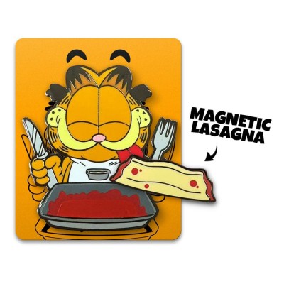 GARFIELD LASAGNA DINNER MAGNETIC PIN BADGE SPILLA YOUTOOZ