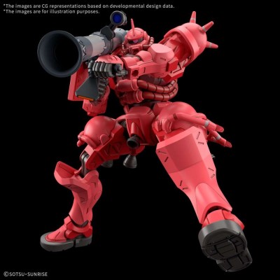 BANDAI HIGH GRADE HG ZAKU CHAR GQ 1/144 SCALE MODEL KIT GUNPLA PVC FIGURE