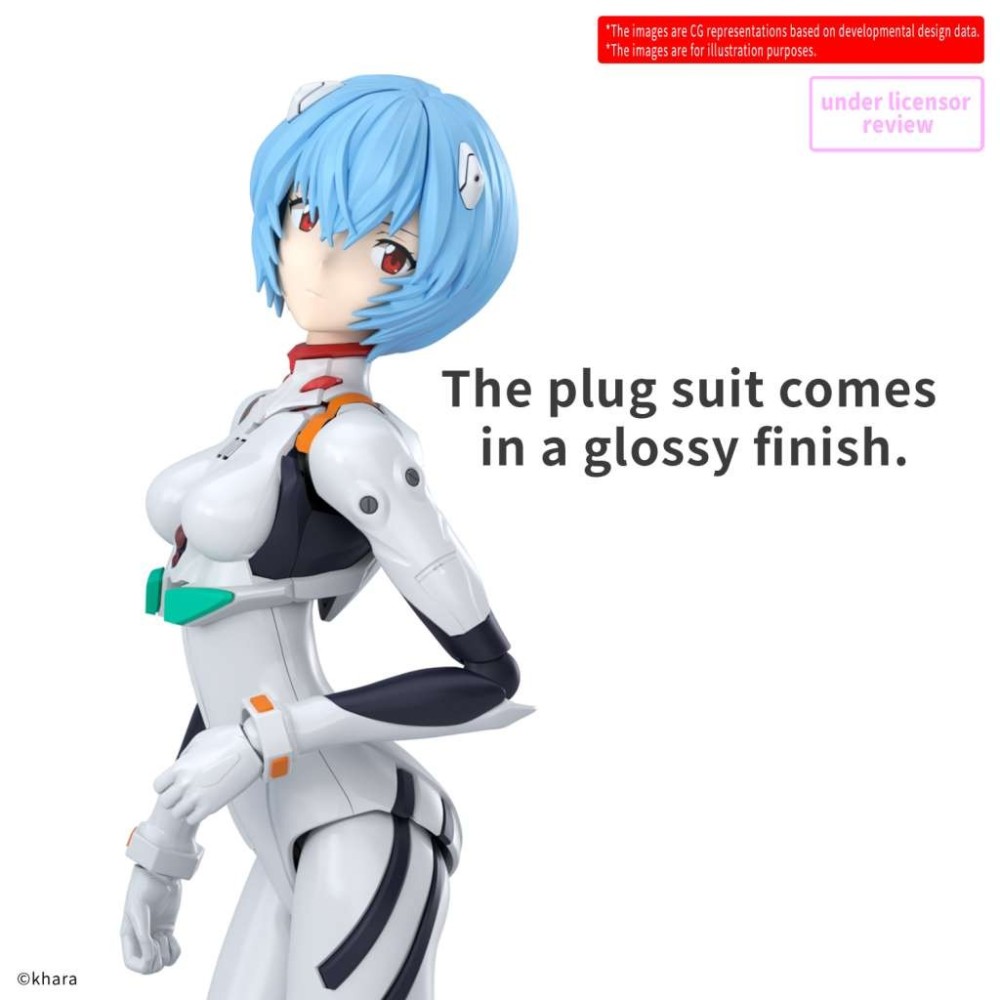 BANDAI 30MP EVANGELION REI AYANAMI PLUG SUIT MODEL KIT PVC ACTION FIGURE