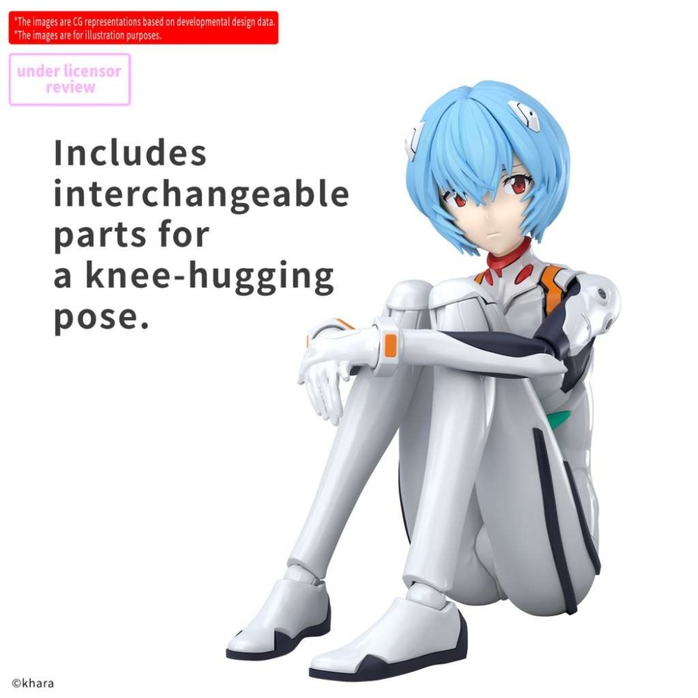 30MP EVANGELION REI AYANAMI PLUG SUIT MODEL KIT ACTION FIGURE BANDAI