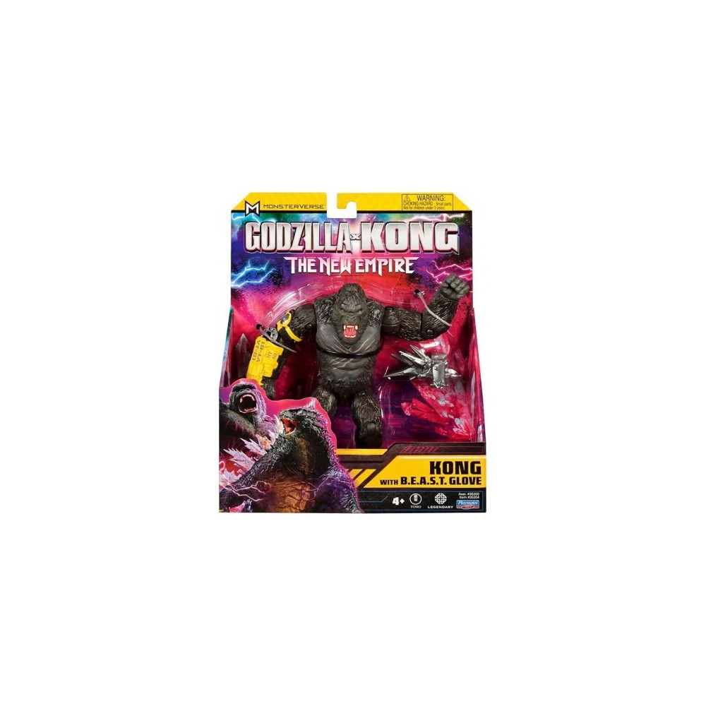 GODZILLA X KONG THE NEW EMPIRE KONG WITH B.E.A.S.T. GLOVE ACTION FIGURE PLAYMATES TOYS