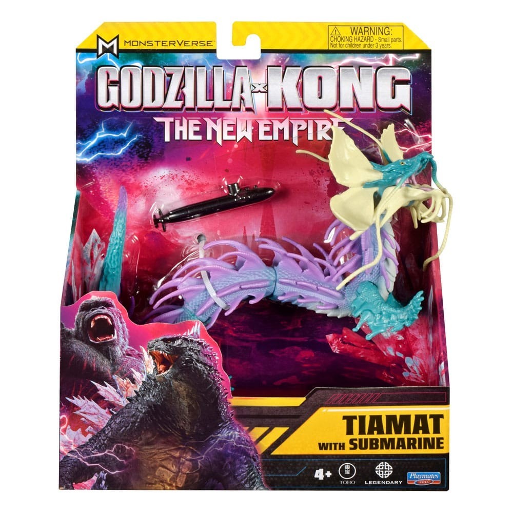 GODZILLA X KONG THE NEW EMPIRE TIAMAT WITH SUBMARINE ACTION FIGURE PLAYMATES TOYS
