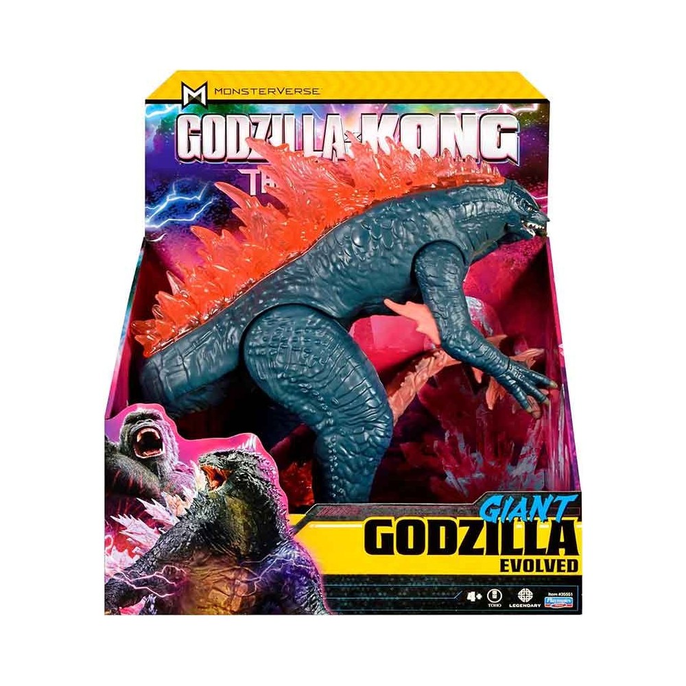 PLAYMATES TOYS GODZILLA X KONG THE NEW EMPIRE GIANT GODZILLA EVOLVED ACTION FIGURE