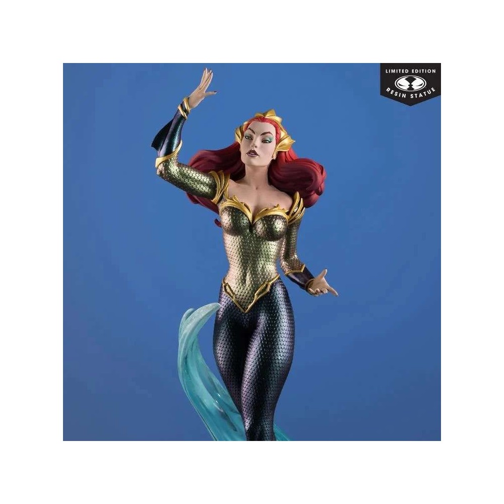 DC COVER GIRLS MERA BY J. SCOTT CAMPBELL STATUA FIGURE MC FARLANE