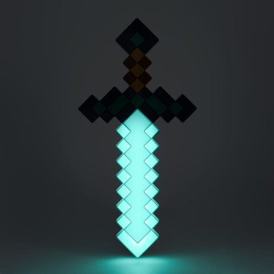 PALADONE PRODUCTS MINECRAFT 3D LAMP DIAMOND SWORD LIGHT REPLICA