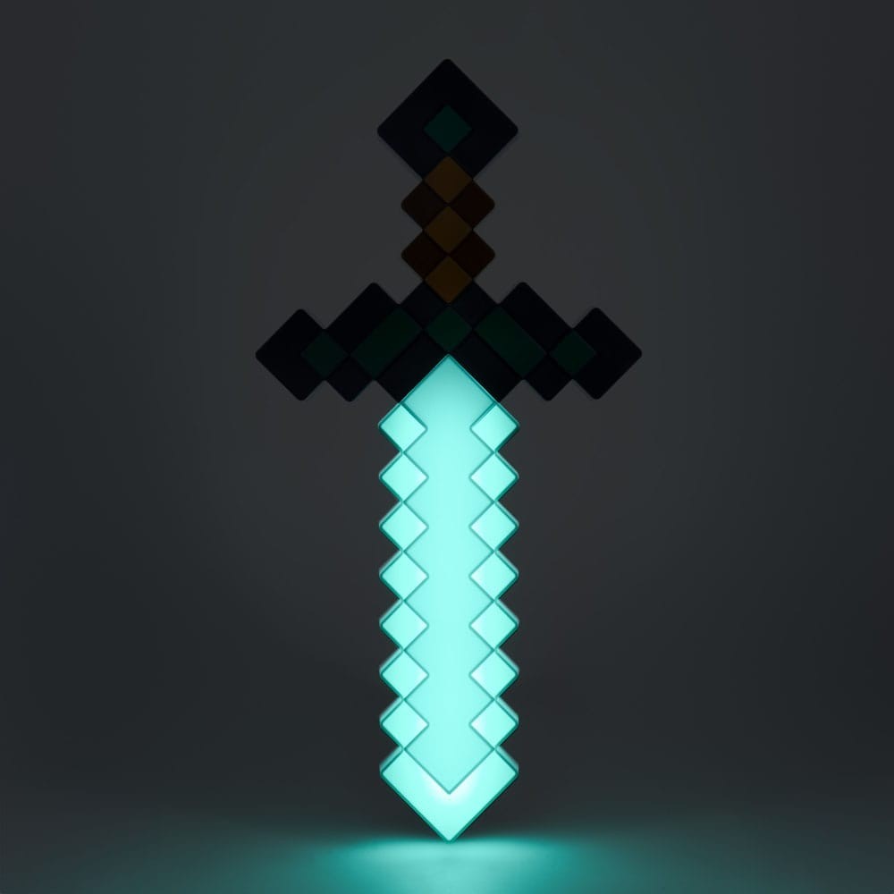 PALADONE PRODUCTS MINECRAFT 3D LAMP DIAMOND SWORD LIGHT REPLICA