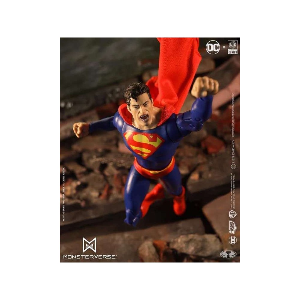 DC JUSTICE LEAGUE MONSTERVERSE SUPERMAN VS GODZILLA ACTION FIGURE MC FARLANE