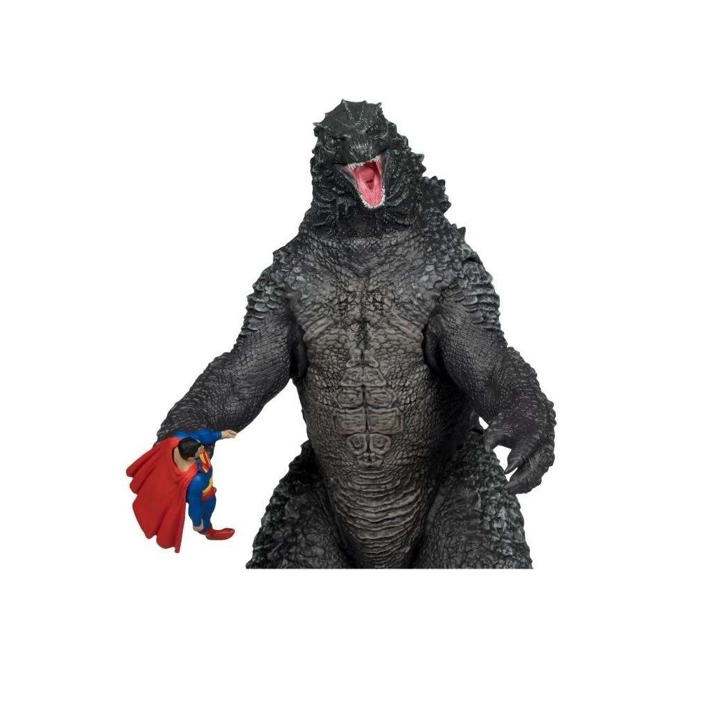 MC FARLANE DC JUSTICE LEAGUE MONSTERVERSE SUPERMAN VS GODZILLA 2-PACK PVC ACTION FIGURES
