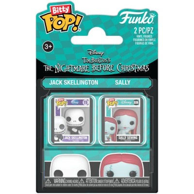 FUNKO FUNKO BITTY POP! THE NIGHTMARE BEFORE CHRISTMAS 4 PACK JACK AND SALLY VINYL MINI FIGURES