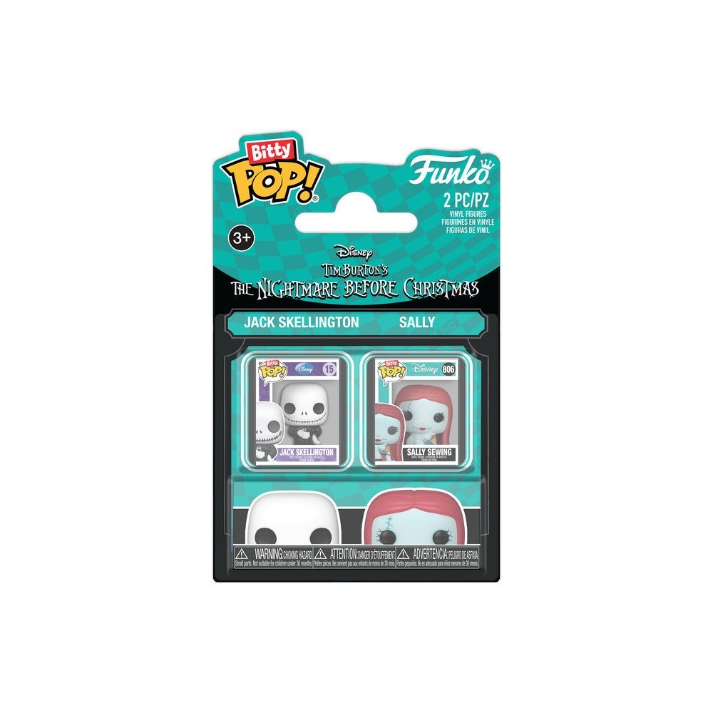 FUNKO BITTY POP! THE NIGHTMARE BEFORE CHRISTMAS 4 PACK JACK E SALLY VINYL MINI FIGURE FUNKO