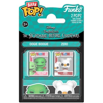 FUNKO BITTY POP! THE NIGHTMARE BEFORE CHRISTMAS 4 PACK OOGIE BOOGIE E ZERO VINYL MINI FIGURE FUNKO