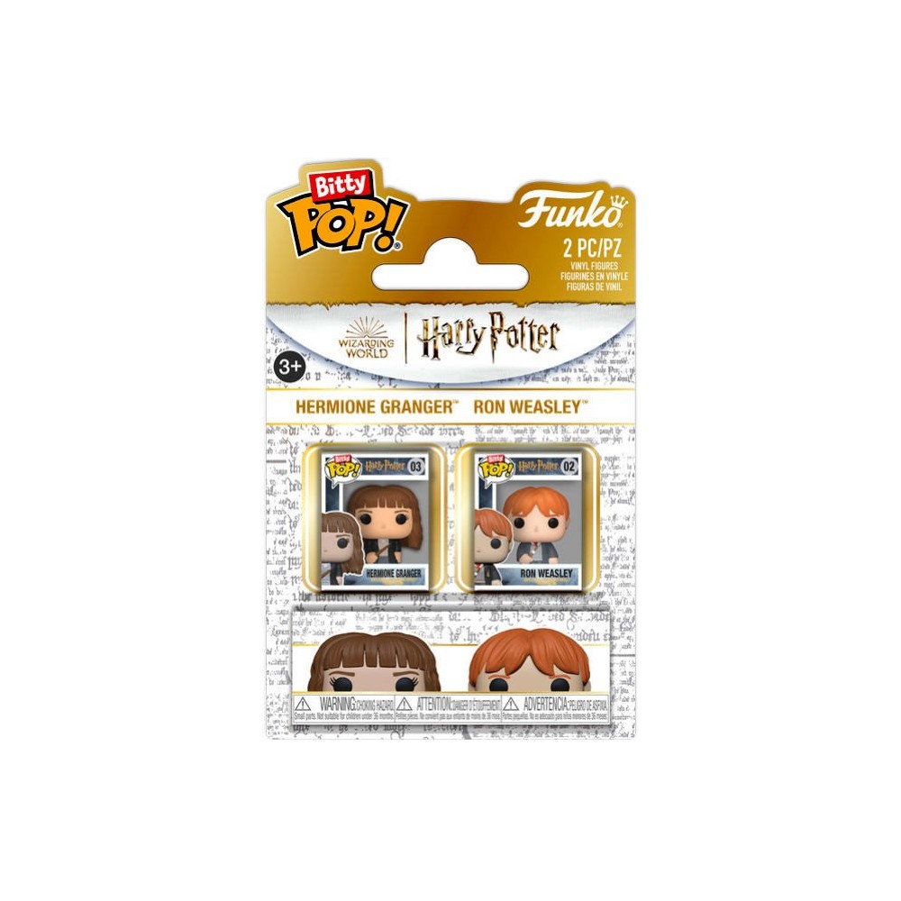 FUNKO BITTY POP! HARRY POTTER HERMIONE E RON VINYL MINI FIGURE FUNKO