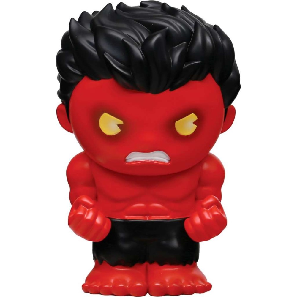 MONOGRAM RED HULK FIGURAL PVC BANK