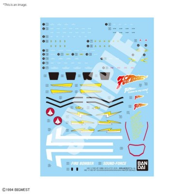 HG HIGH GRADE VF-19 CUSTOM FIRE VALKYRIE W SOUND BOOSTER WATER DECALS BANDAI