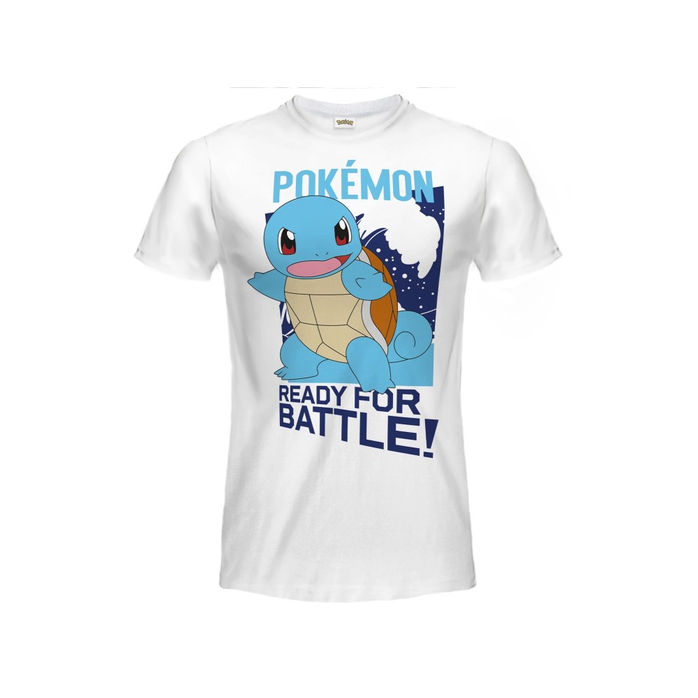 MAGLIA T SHIRT BIMBO POKEMON SQUIRTLE READY FOR BATTLE