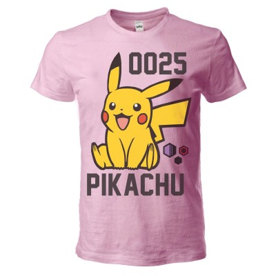 MAGLIA T SHIRT BIMBO POKEMON PIKACHU 025 ROSA