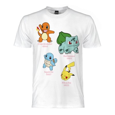MAGLIA T SHIRT BIMBO POKEMON STARTERS