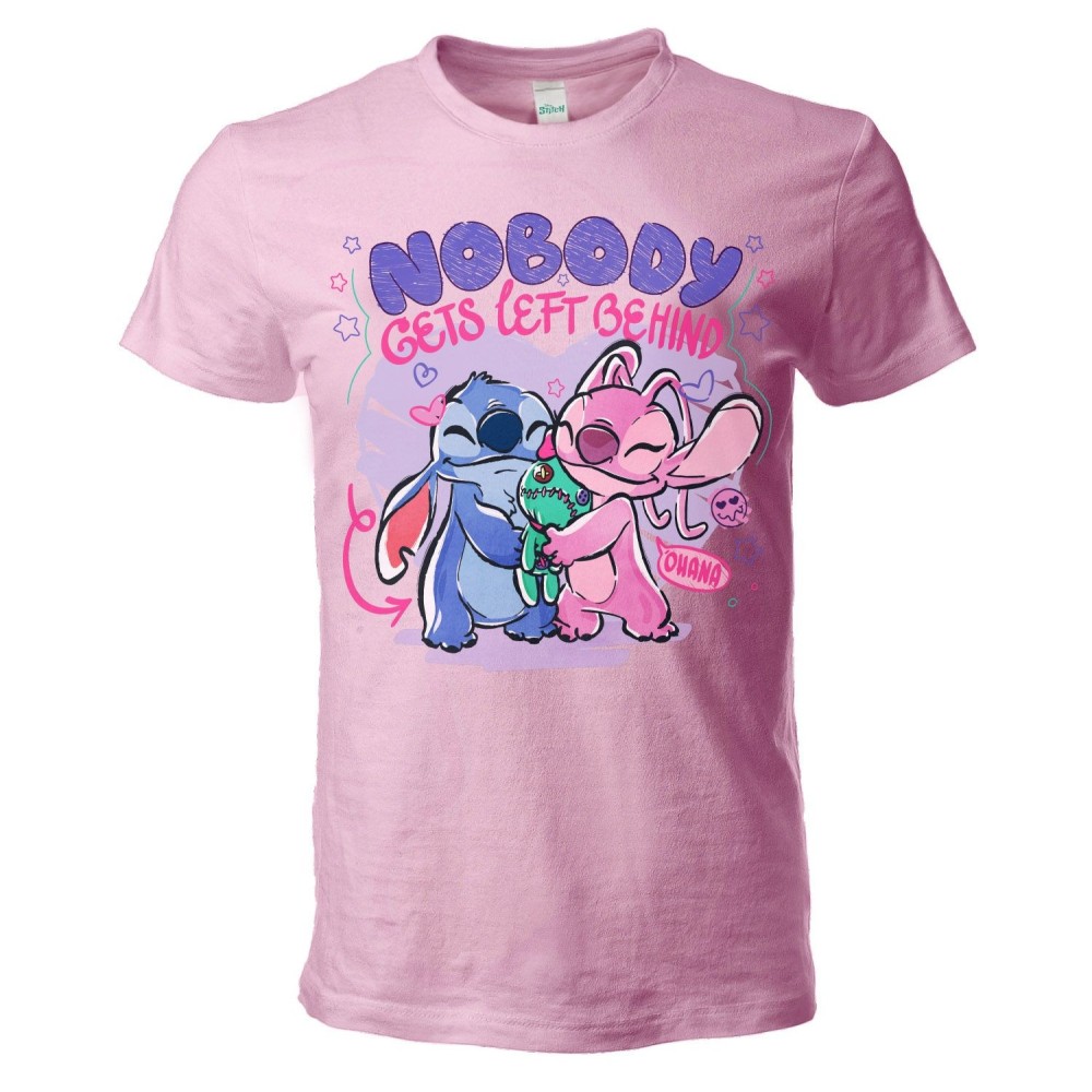 T SHIRT CHILDREN STITCH NOBODY GETS LEFT BEHIND