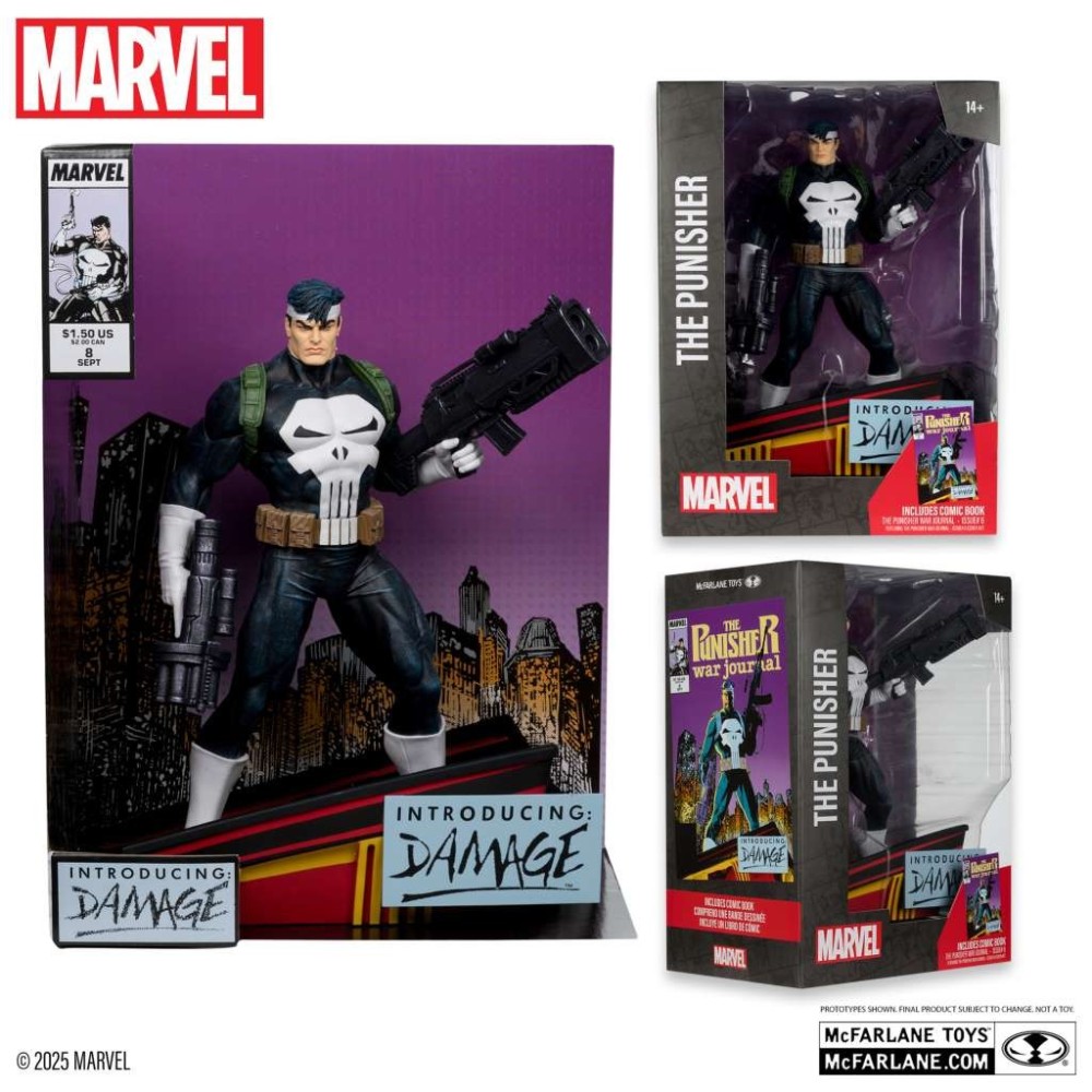 MARVEL COLLECTION PVC STATUE THE PUNISHER (PUNISHER WAR JOURNAL 8) 1/6 STATUA FIGURE MC FARLANE