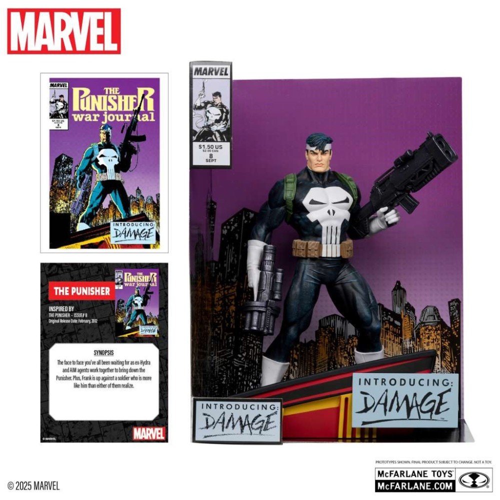 MC FARLANE MARVEL COLLECTION PVC STATUE THE PUNISHER (PUNISHER WAR JOURNAL 8) 1/6 SCALE STATUE FIGURE