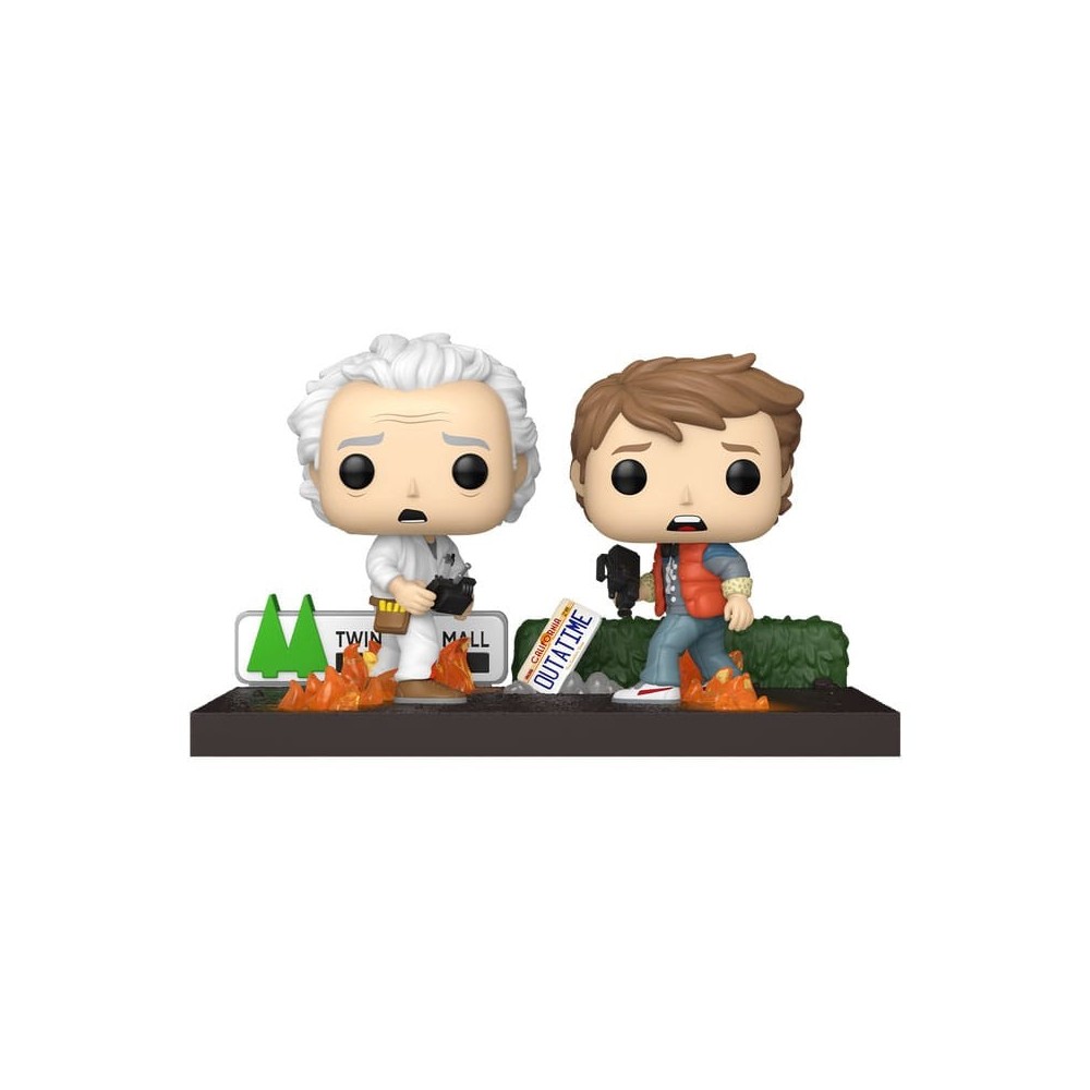 FUNKO FUNKO POP! MOMENTS BACK TO THE FUTURE DOC & MARTY PVC BOBBLE HEAD FIGURE