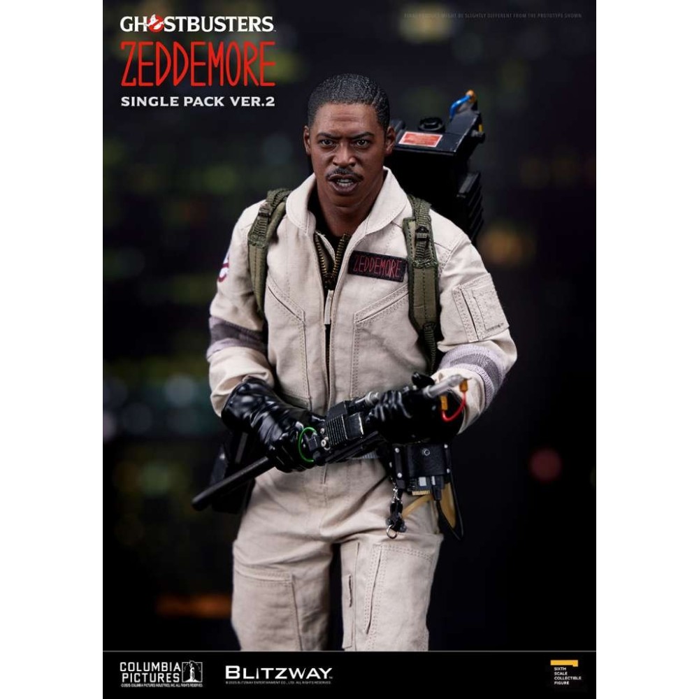 BLITZWAY GHOSTBUSTERS WINSTON ZEDDEMORE SINGLE PACK VER.2 1/6 ACTION FIGURE