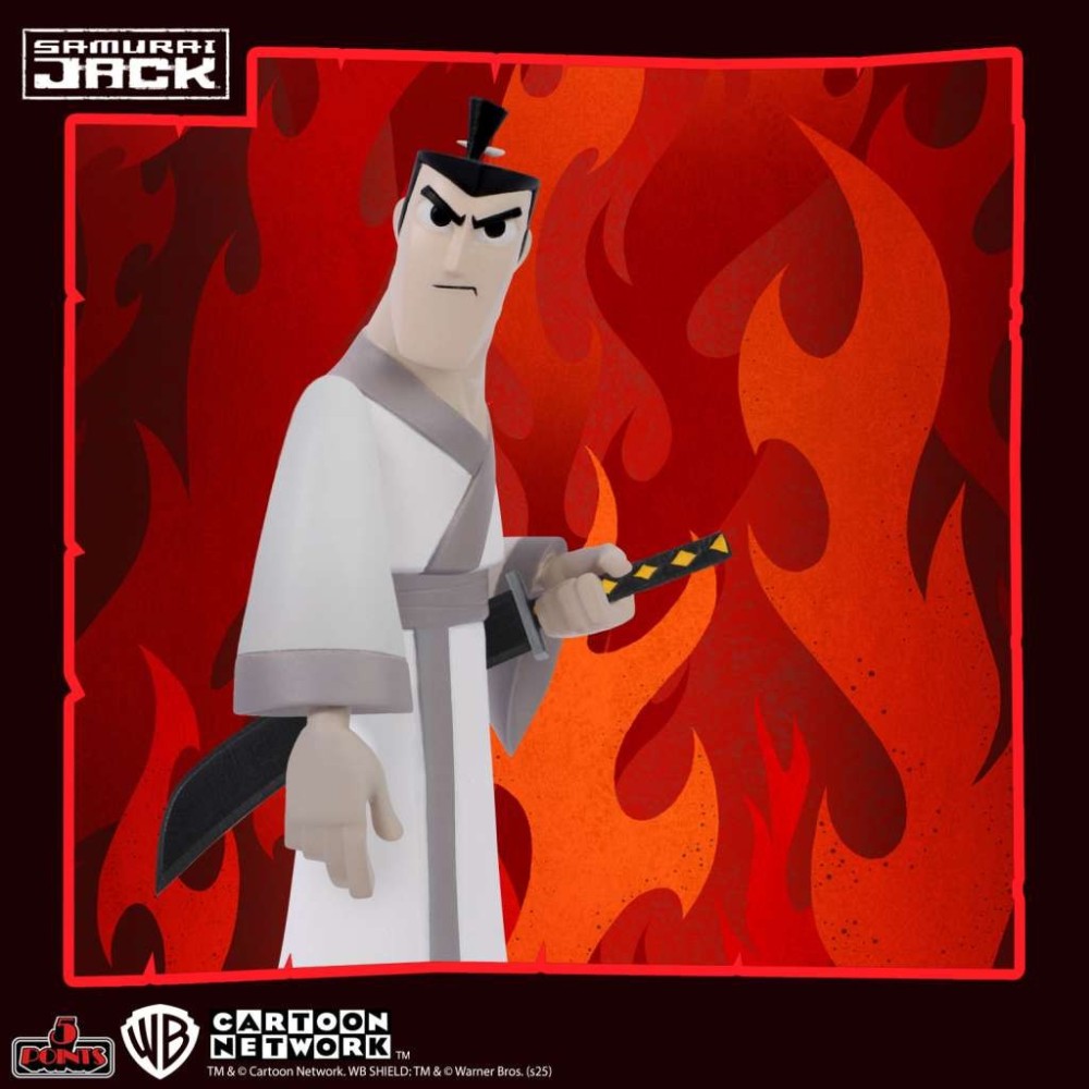 SAMURAI JACK 5 POINTS DELUXE SET 3X ACTION FIGURES MEZCO TOYS