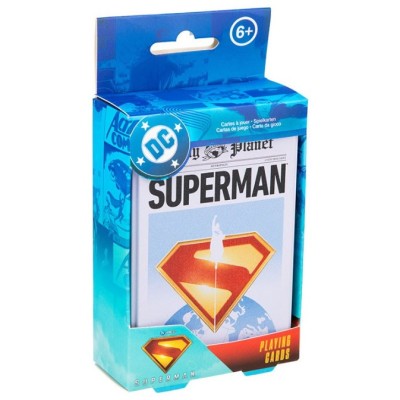 DC SUPERMAN POKER PLAYING CARDS TIN SET MAZZO CARTE DA GIOCO PALADONE PRODUCTS