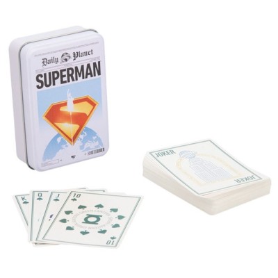 DC SUPERMAN POKER PLAYING CARDS TIN SET MAZZO CARTE DA GIOCO PALADONE PRODUCTS