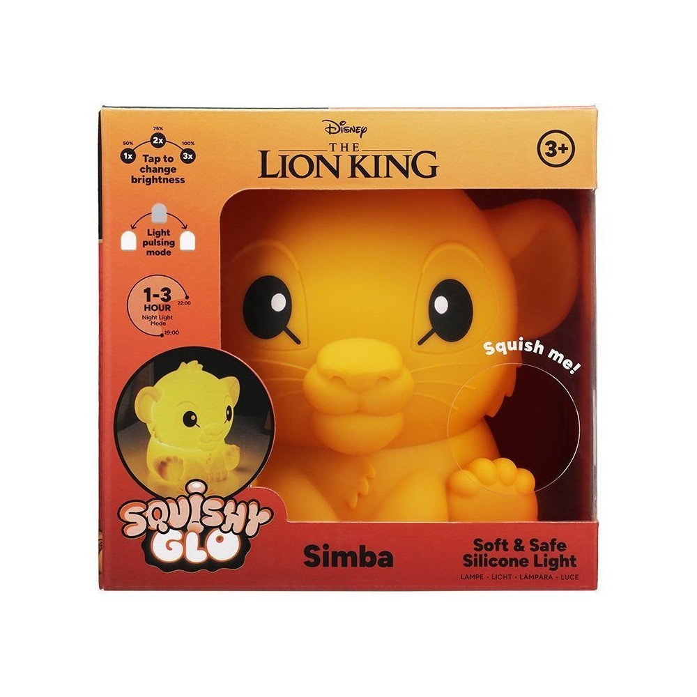IL RE LEONE SIMBA SQUISHYGLO SILICONE LAMPADA PALADONE PRODUCTS