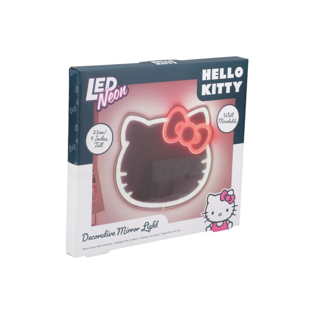 HELLO KITTY LED NEON DECORATIVE MIRROR LIGHT SPECCHIO LAMPADA PALADONE PRODUCTS