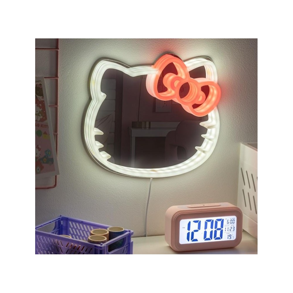 PALADONE PRODUCTS HELLO KITTY LED NEON DECORATIVE MIRROR LIGHT