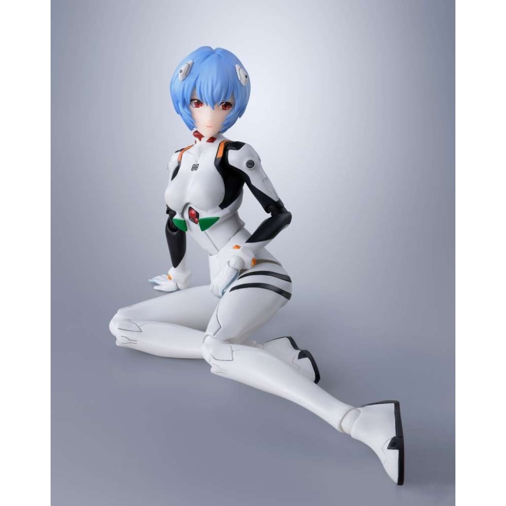 BANDAI NEON GENESIS EVANGELION REI AYANAMI S.H. FIGUARTS SERIES PVC ACTION FIGURE