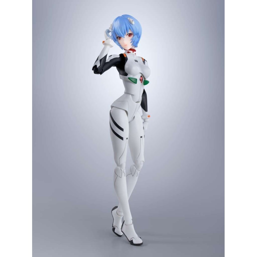 BANDAI NEON GENESIS EVANGELION REI AYANAMI S.H. FIGUARTS SERIES PVC ACTION FIGURE