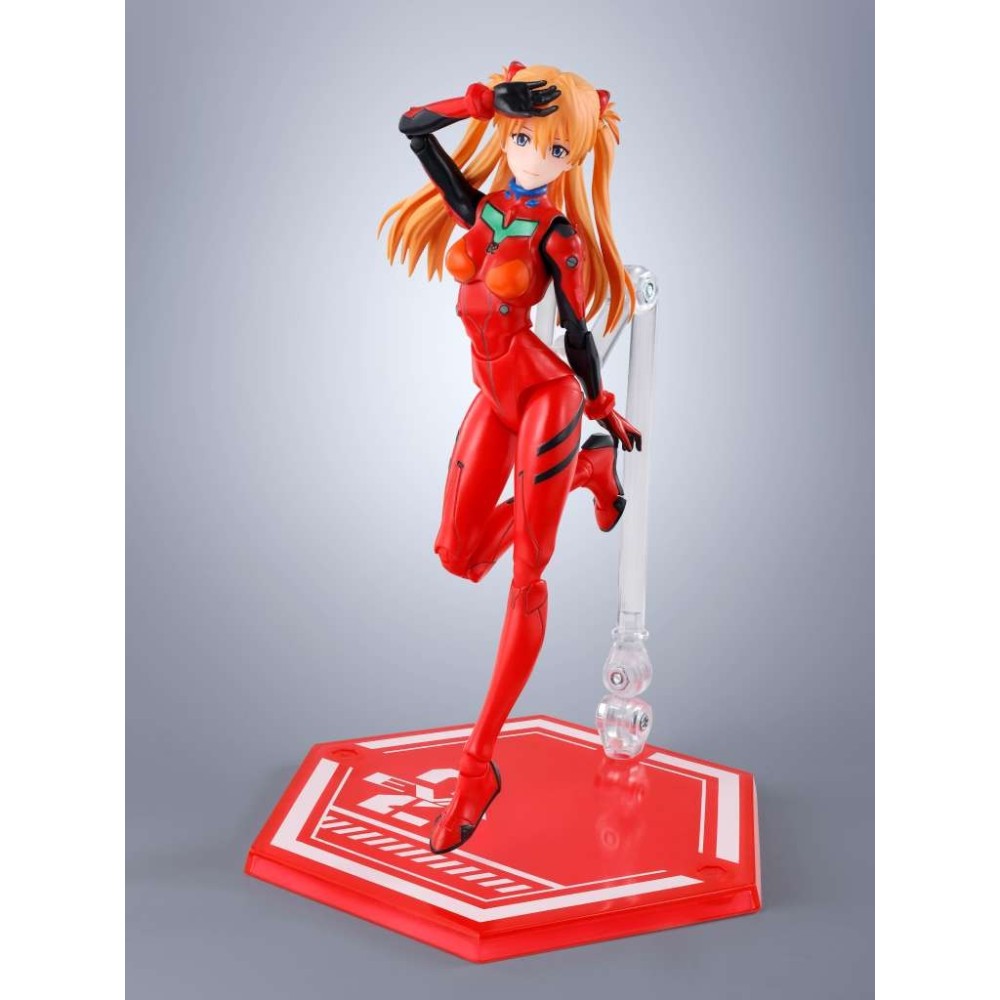 BANDAI NEON GENESIS EVANGELION ASUKA SHIKINAMI LANGLEY S.H. FIGUARTS SERIES PVC ACTION FIGURE