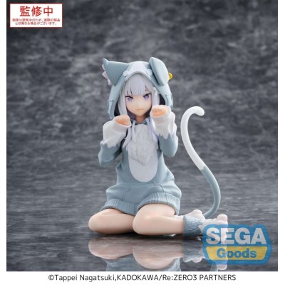 SEGA GOODS RE:ZERO EMILIA MOFUMOFU PACK YUMEMIRIZE STATUE PVC FIGURE