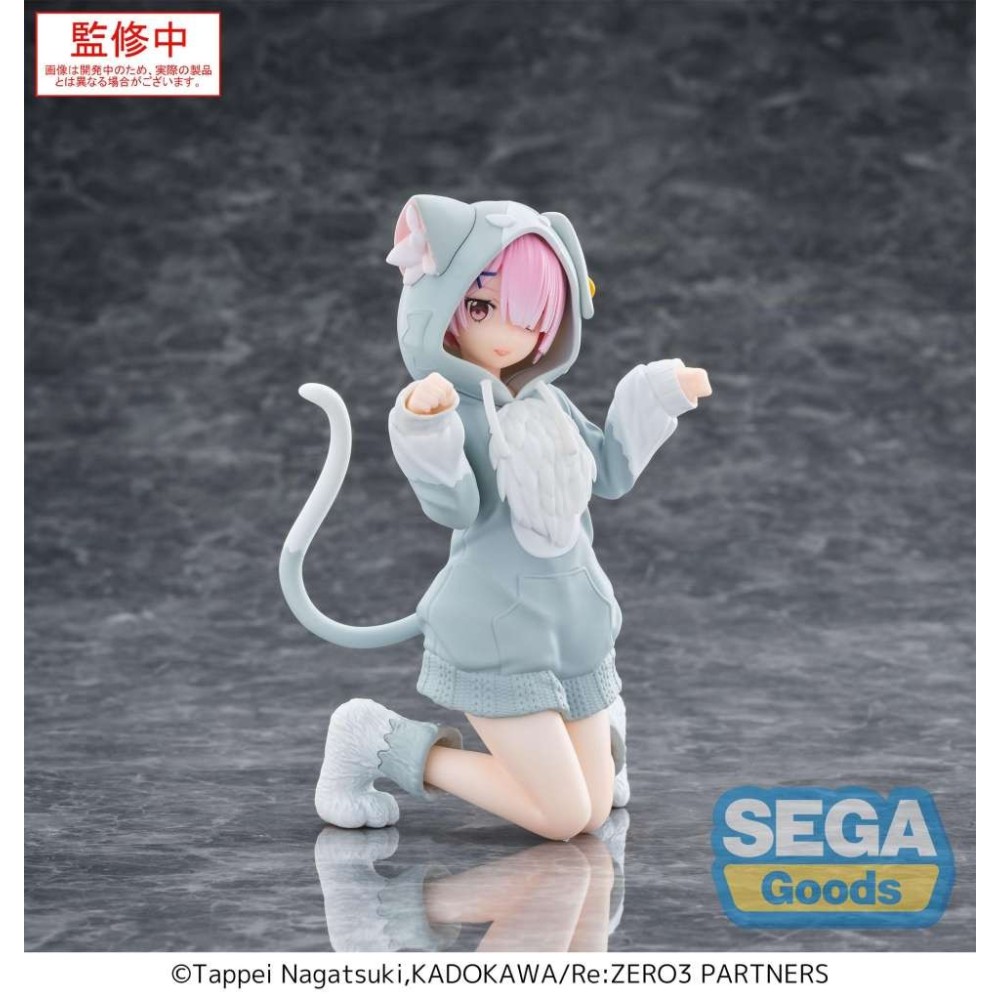 RE:ZERO RAM MOFUMOFU PACK YUMEMIRIZE STATUA FIGURE SEGA GOODS