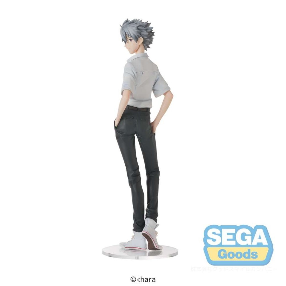 SEGA GOODS REBUILD OF EVANGELION KAWORU UNIFORM HIGH PREMIUM STATUE PVC FIGURE