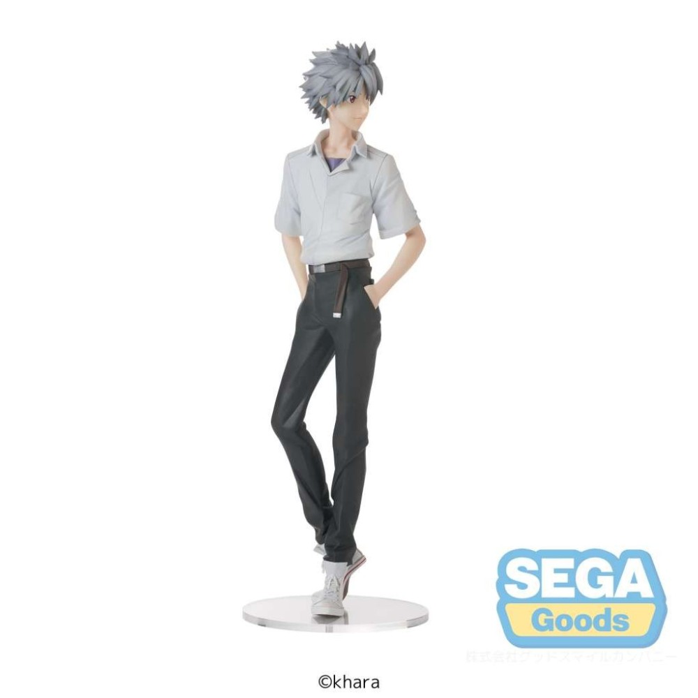 SEGA GOODS REBUILD OF EVANGELION KAWORU UNIFORM HIGH PREMIUM STATUE PVC FIGURE